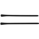 252-12 Temple Tips Black Rigid Silicone 1.2x65mm 1pr