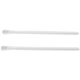 252-12 Temple Tips Crystal Rigid Silicone 1.2x65mm 1pr